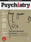 Welcome to the July issue of Psychiatry 2010