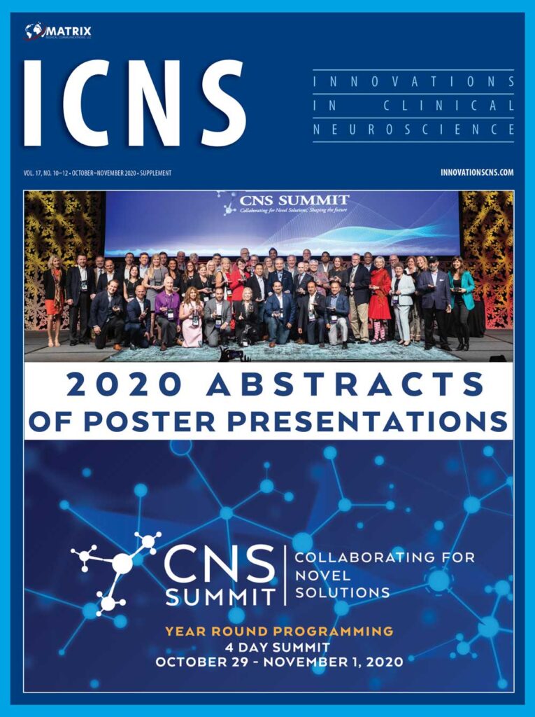 CNS Summit 2020 Abstracts of Poster Presentations Innovations in