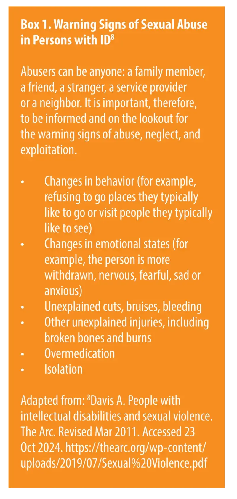 Preventing Sexual Assault in Intellectual Disability - Innovations in ...